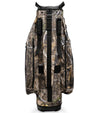 Sunday Golf The Big Rig Golf Cart Bag
in Mossy Oak Country DNA Camo with black detail accents - back view with padded carrying strap.