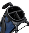 The Sunday Golf Loma XL Carry Bag in Cobalt Blue- closeup of 3-way top divider - fits up to 8 clubs