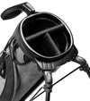 The Sunday Golf Loma XL Carry Bag in Heather Gray - closeup of 3-way top divider - fits up to 8 clubs