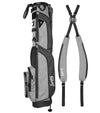 The Sunday Golf Loma XL Carry Bag in Heather Gray with double carrying straps