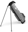 The Sunday Golf Loma XL Carry Bag in Heather Gray - legs extended side view