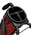 The Sunday Golf Loma XL Carry Bag in Ron Burgundy - closeup of 3-way top divider - fits up to 8 clubs