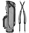 Sunday Golf Ryder Full Size Stand Golf Bag in Heather Gray/ black accents with a backpack-style double strap system