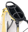 Sunday Golf Ryder Full Size Stand Golf Bag in Mindy Yellow - closeup of 5-way top club divider