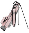 Sunday Golf The Loma Par 3 Golf Bag  with legs extended in  Flamingo