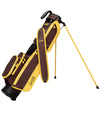 Sunday Golf The Loma Par 3 Golf Bag with legs extended in Friars Brown