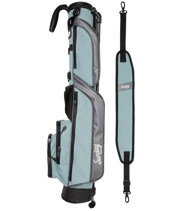 Sunday Golf The Loma Par 3 Golf Bag with carry strap in Seafoam