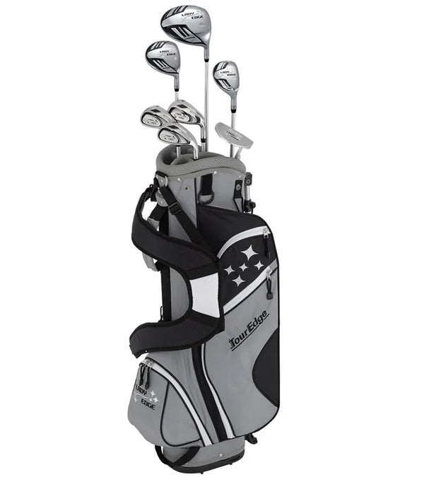 Tour Edge Lady Edge Womens Half Golf Set in Black  Stand/Carry bag
