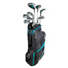 Tour X Rezults 9 Club Womens Golf Set Teal - Stand/carry bag