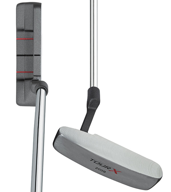 Merchants of Golf Tour X Stainless Putter - option 2009 in two views: top and front/bottom