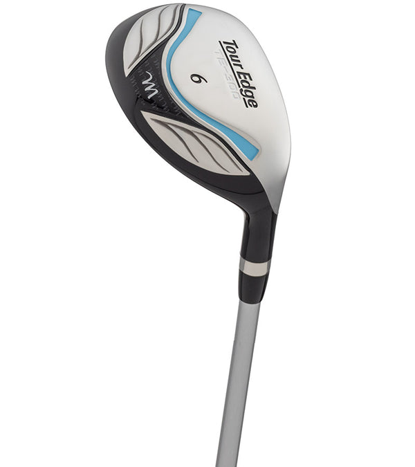 Tour EdgeTE-300 Moda Women's Complete Set in Silver/Aqua Blue - #6 Hybrid