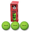 Packaging with 3 green balls for the Volvik Vimax Golf Balls Disney Mickey Mouse 3 Ball Pack