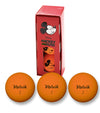 Packaging with 3 orange balls for the Volvik Vimax Golf Balls Disney Mickey Mouse 3 Ball Pack