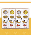 4 Volvik Vivid Golf Balls Disney Mickey Mouse 3 Ball Packaging with white and yellow golf balls showing Mickey swinging a golf club