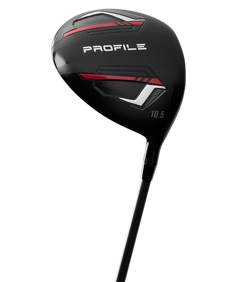Wilson Profile Senior Mens Complete Golf Set in black with red & silver accents- driver 10.5°
