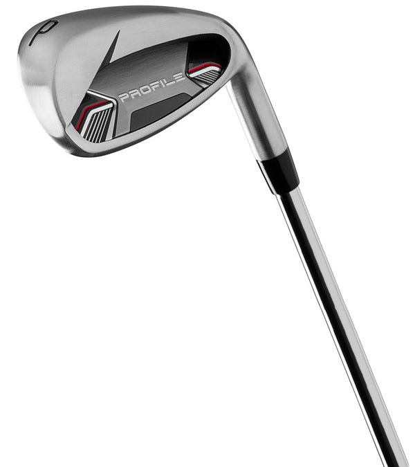 Wilson Profile Senior Mens Complete Golf Set in black with red & silver accents- PW Pitching Wedge