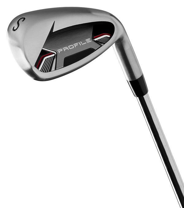 Wilson Profile Senior Mens Complete Golf Set in black with red & silver accents- SW Sand Wedge