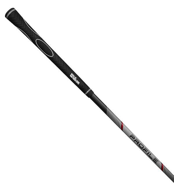 Wilson Profile Senior Mens Complete Golf Set in black with red & silver accents-Profile grip