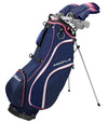 Wilson Profile Women's Complete Golf Set-stand bag with  clubs in Navy / Rose Gold / Silver