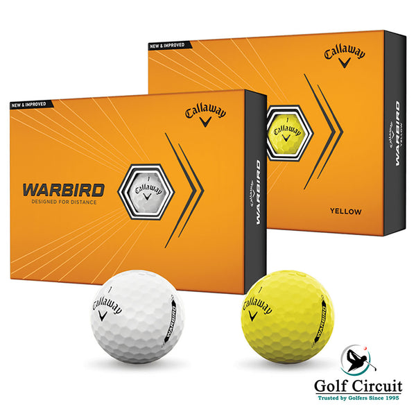 Callaway Warbird Golf Balls -1 white-1 yellow with packaging