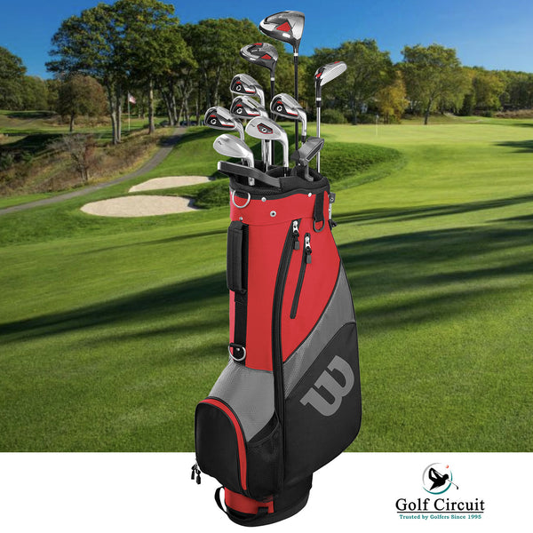  Wilson Profile SGI Complete Set for men - bag and clubs  with fairway in background