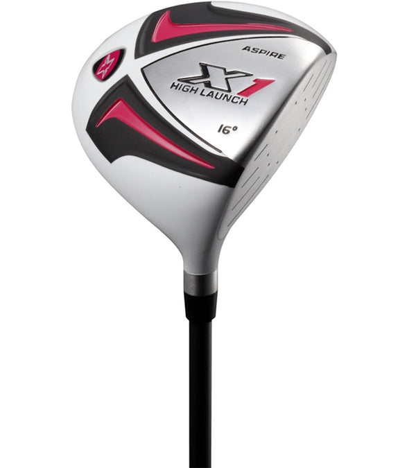 Wood 16 degress from the Aspire X1 Women's Complete Golf Set in pink