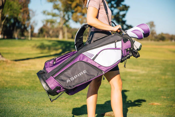 Aspire XD-1 9 Club Womens Golf Set with Stand Bag Purple