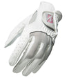 Bridgestone Womens Golf Lady Glove in white with grey mesh - left hand regular