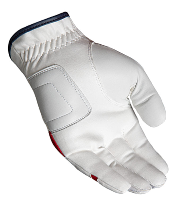 Bridgestone: Soft Grip Golf Glove - Cadet in white - palm view