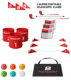 BucketGolf Pro Bundle 3 Hole Game with 2 Plastic Telescopic Clubs