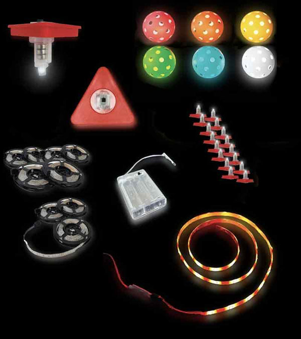 BucketGolf GLOW LED Add-On Kit - all components for BucketGolf  9 Hole golf game.