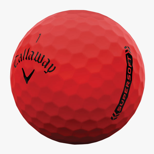 Callaway SuperSoft Golf Ball Matte Red