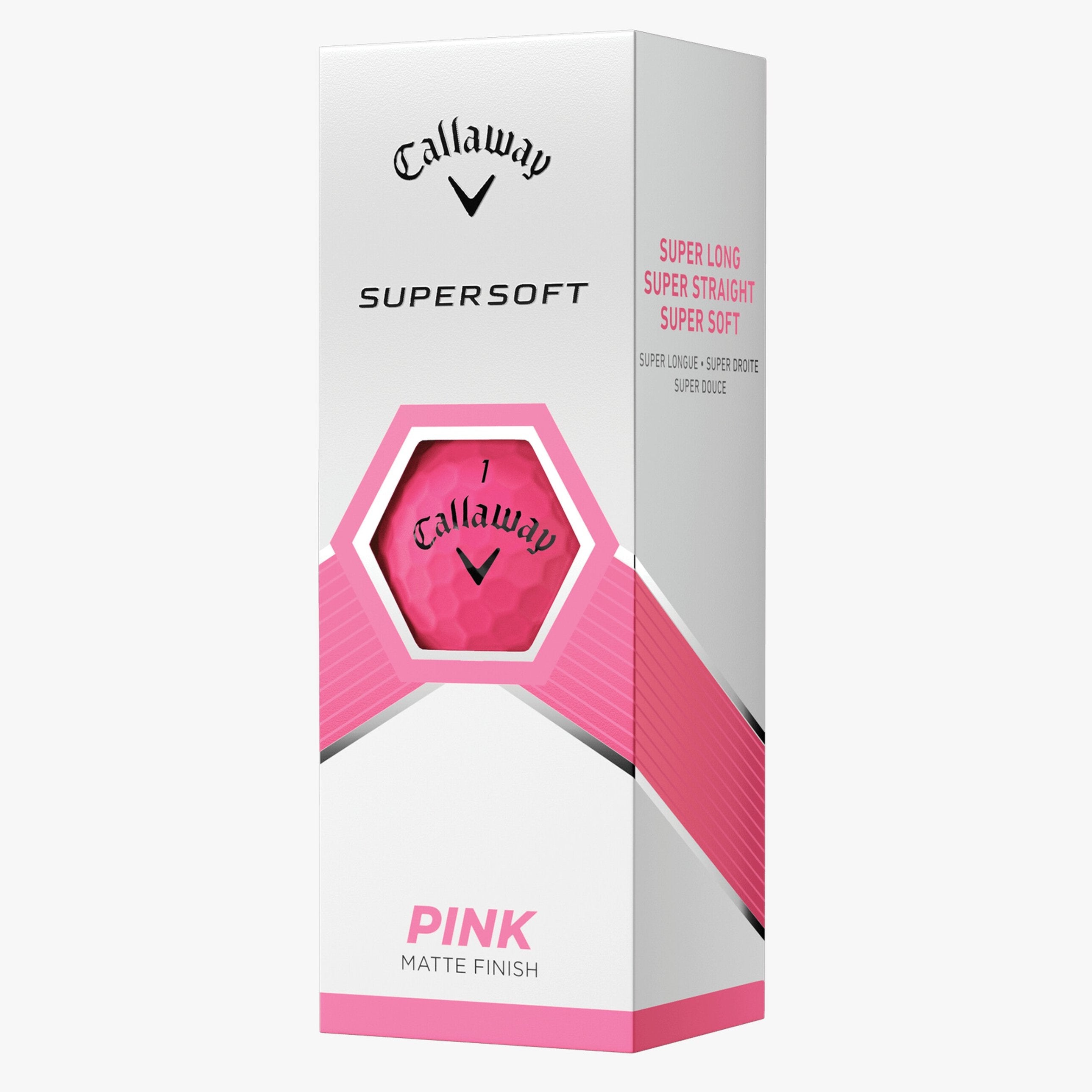 Callaway SuperSoft Golf Balls Matte Pink 3 Pack