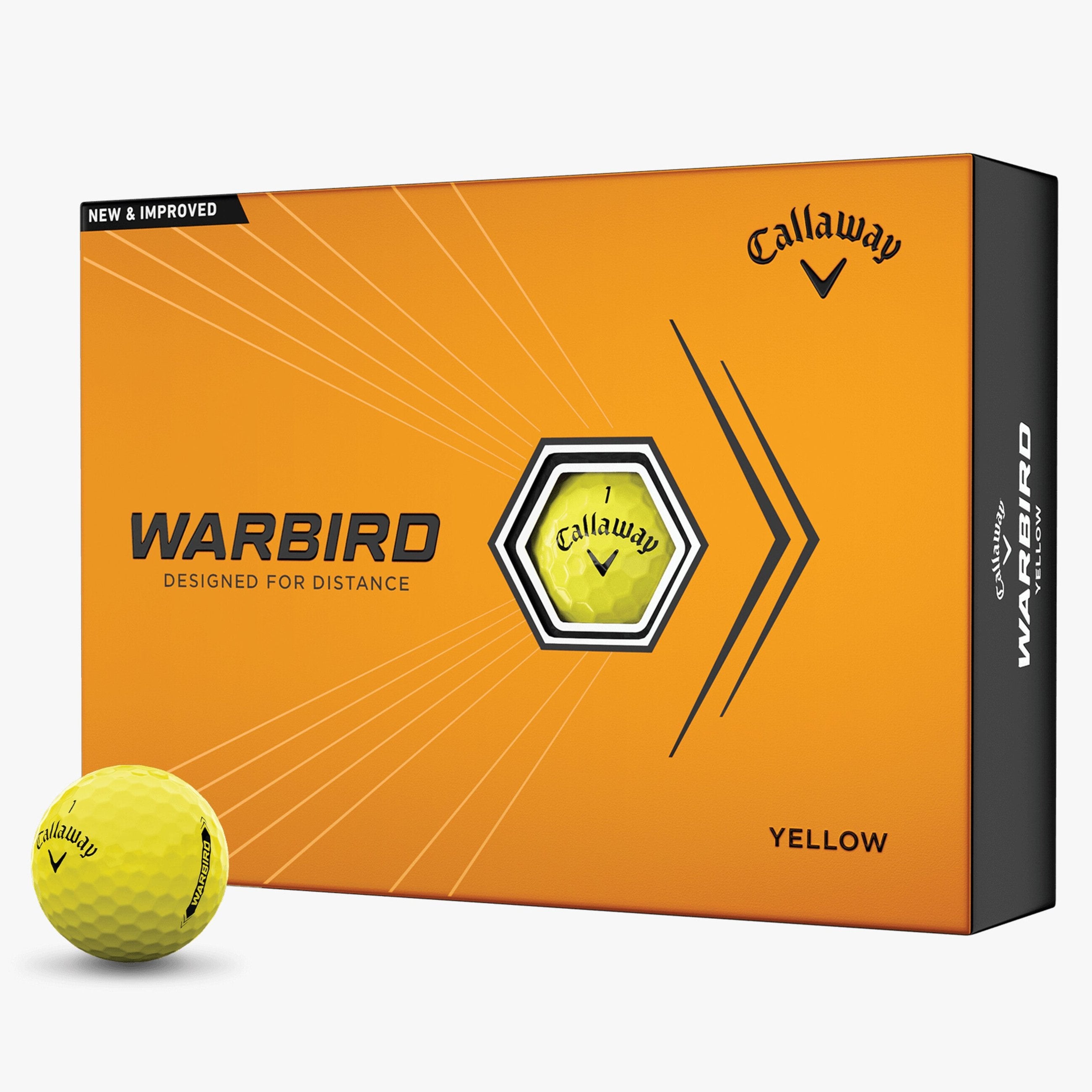 Callaway Warbird Golf Balls Yellow Box