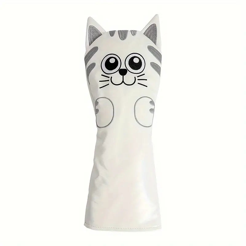 Friendly Cat Driver Cover - White