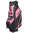 Cleveland Golf Lightweight Cart Bag 3/4 view in Pink/Black  