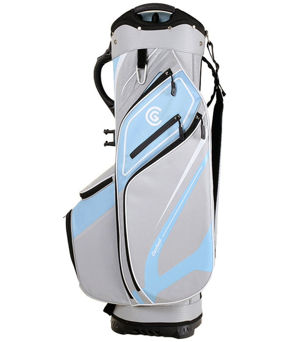 Cleveland Golf Lightweight Cart Bag side in Blue/Grey with black accents