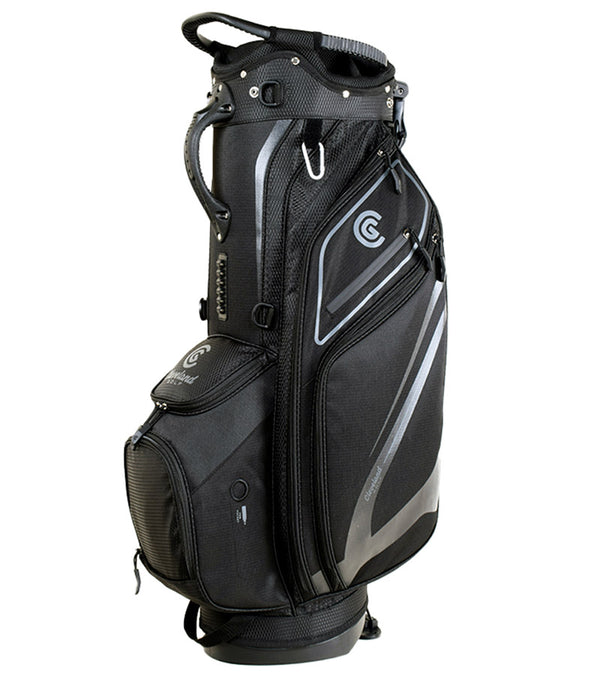 Cleveland Golf Lightweight Stand Bag side1 in Black/Black  with subtle grey/silver accents