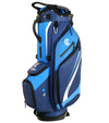 Cleveland Golf Lightweight Stand Bag 3/4 view in Blue/Navy with black details and white accents.