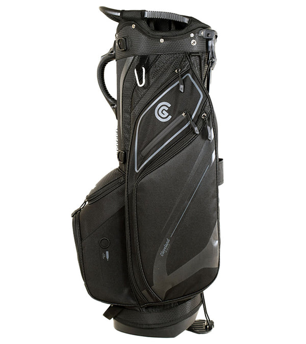 Cleveland Golf Lightweight Stand Bag side2 in Black/Black  with subtle grey/silver accents