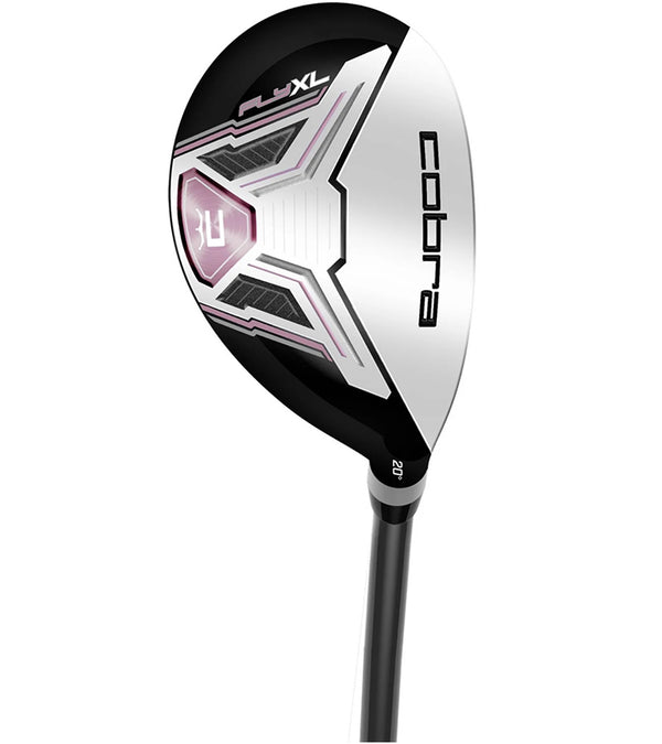 #3 hybrid 20 degrees from the Cobra Womens Fly-XL Complete Set 2024 Cart Bag black/ pink color combination.