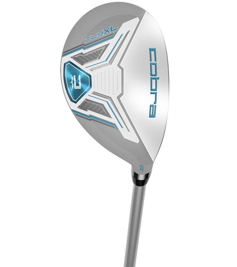 #3 Hybrid 20 degrees  from the Cobra Womens Fly-XL Complete Set 2024 Cart Bag silver/blue combination.