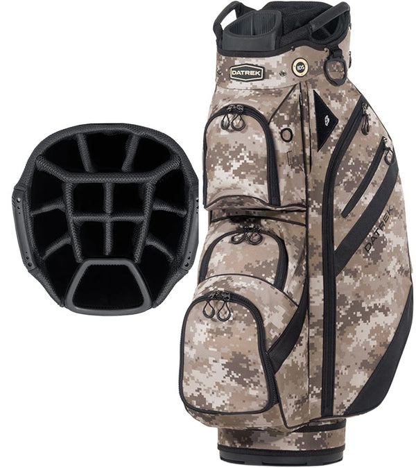 Datrek DG Lite III Golf Cart Bag in Digital Camo  with 14 way club divider