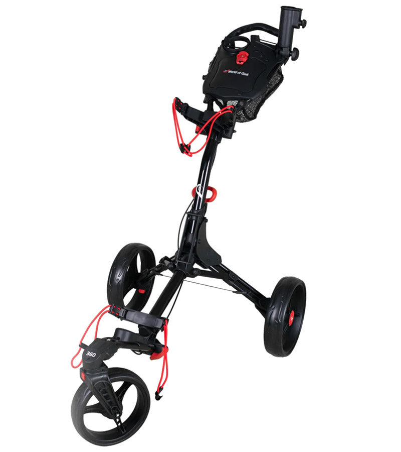 World of Golf EZ-FOLD 360 Golf Push Cart in black