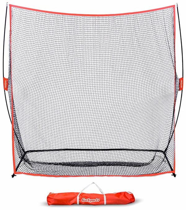 GoSports Golf Practice Hitting Net 7 Ft X 7 Ft with orange carry case