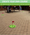 GoSports Pure Putt Challenge Mini Golf Putting Game - set up on rug at home