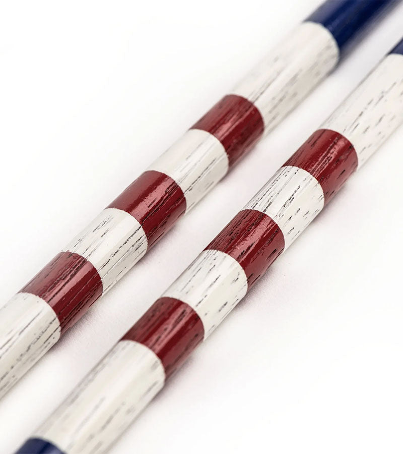 HazyGolf Alignment Sticks –  American Glory - closeup of pair 