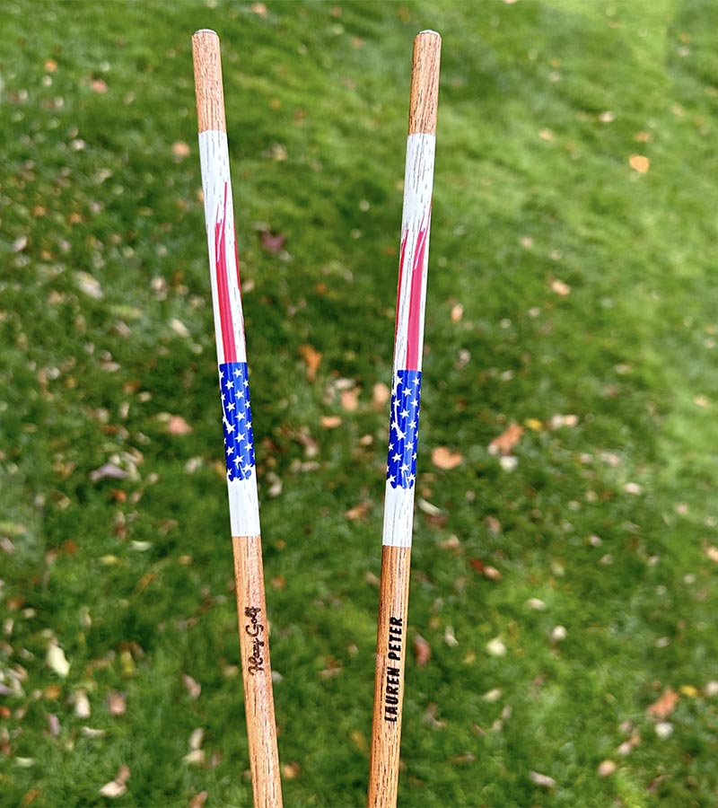 Hazy Golf Alignment Sticks - Stars and Stripes