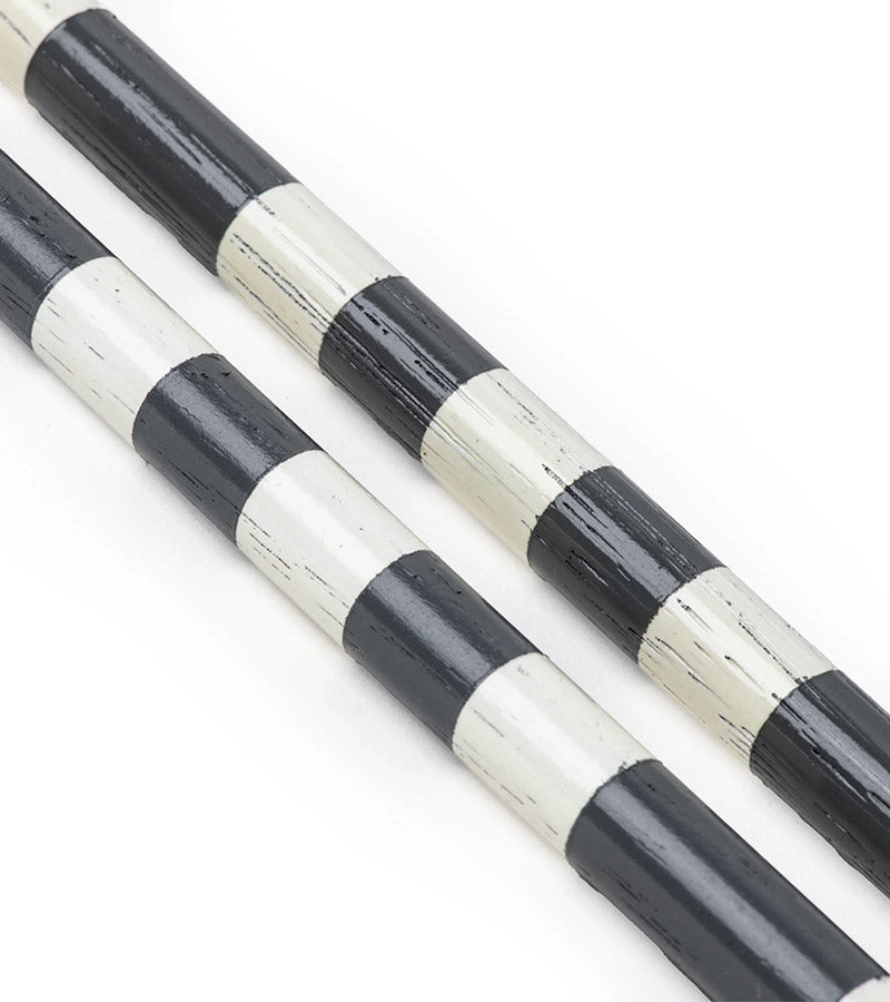 HazyGolf Alignment Sticks – Wolf in Sheep's Clothing- closeup of pair 