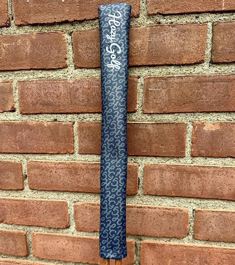 Hazy Golf All Over Alignment Sticks Cover- front view against  brick wall